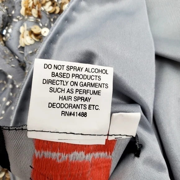 Mac Duggal Long Sleeve Sequin Embellished Gown - Picture 10 of 11